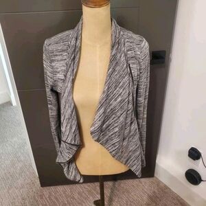 Maurices Heathered Gray Open Front Cardigan